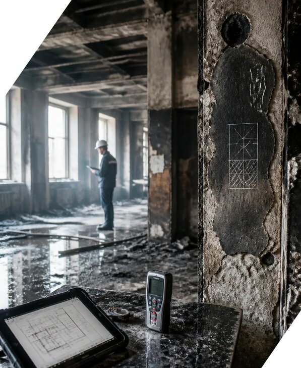 Обследование зданий после пожара в Урюпинске от 15452 р. | ЭкспертизаРоссия