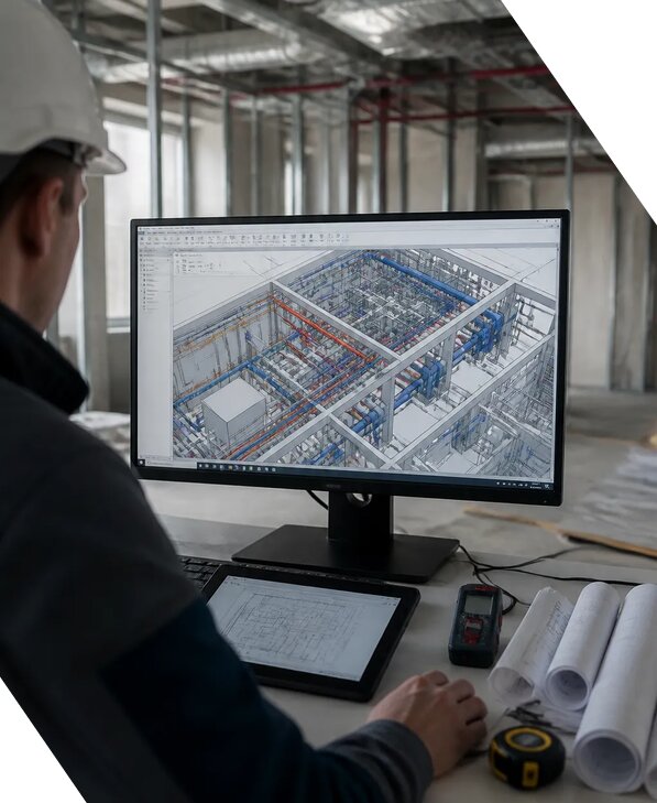 Создание BIM модели инженерных сетей для объектов в Урюпинске